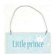 Metalskilt “Little Princess” (lysgrøn)